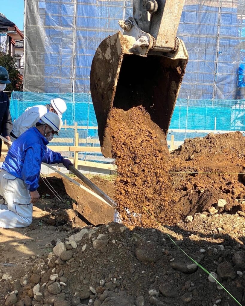 【立川市】地中熱の家 進行中〜ジオパイプ埋設〜